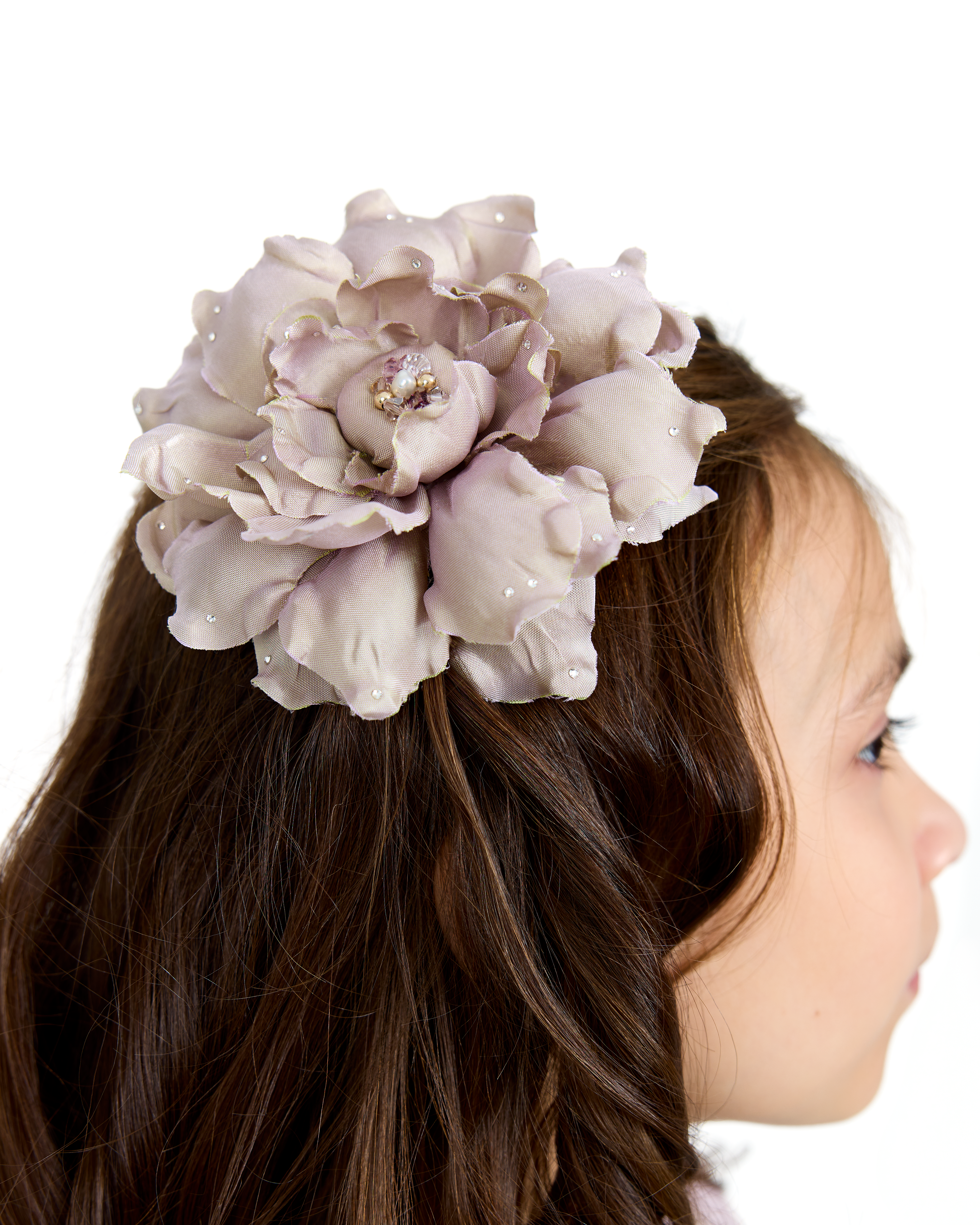 Silk Hair Flower in Lavender Dream