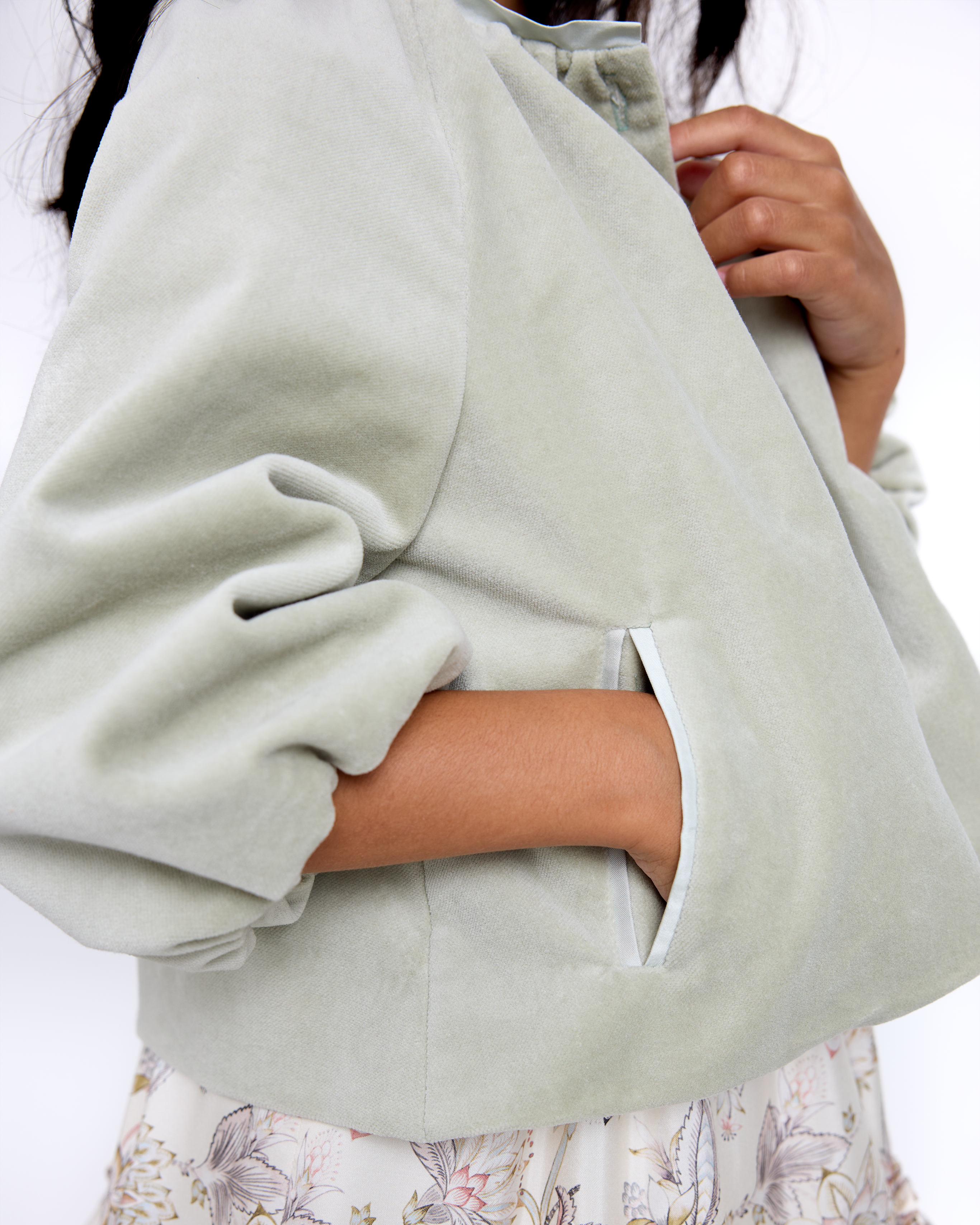 The Elsie Coat in Frosted Fern