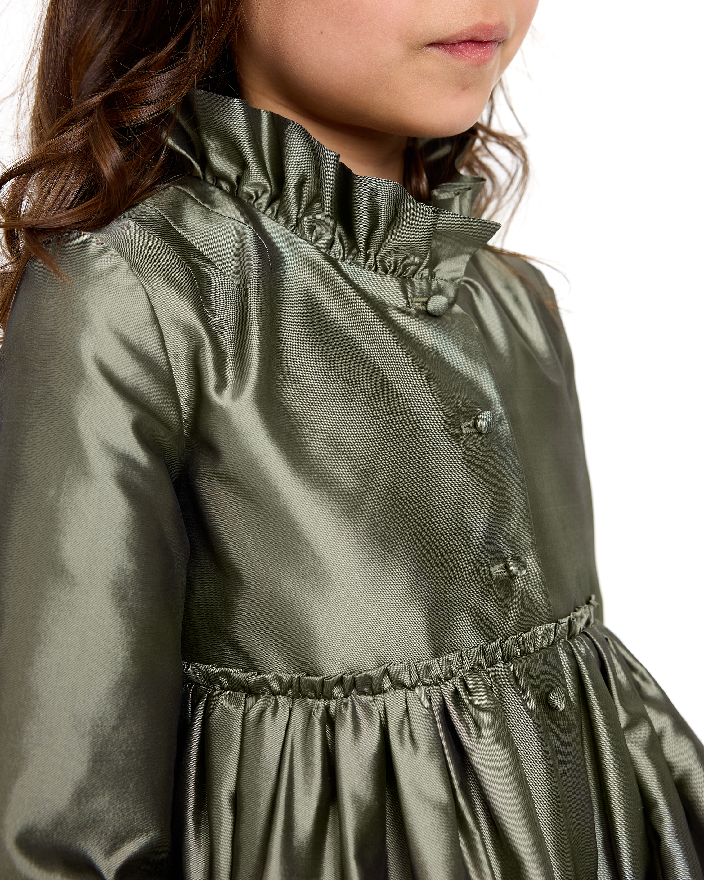 The Charlotte Dress in Deep Lichen
