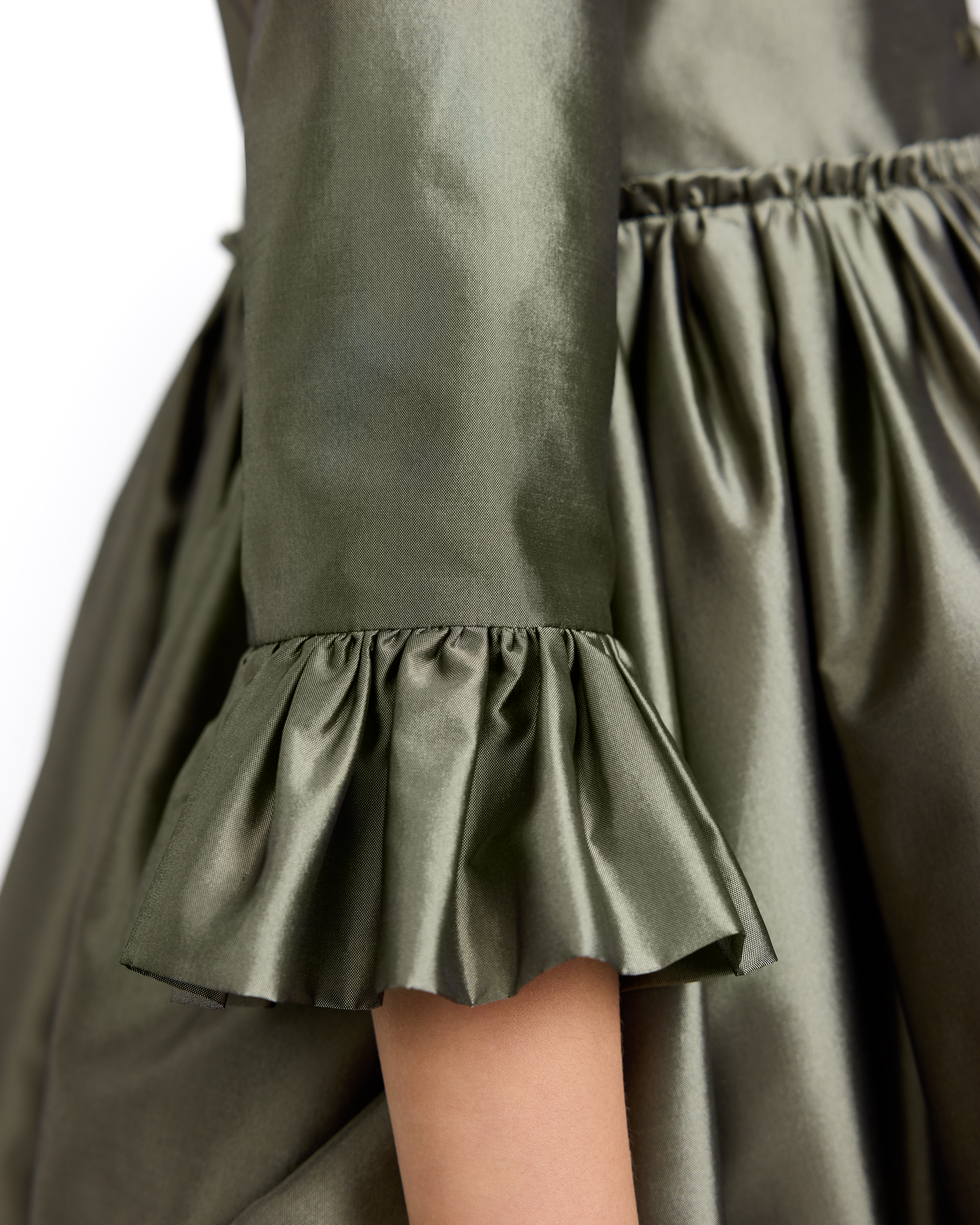 The Charlotte Dress in Deep Lichen