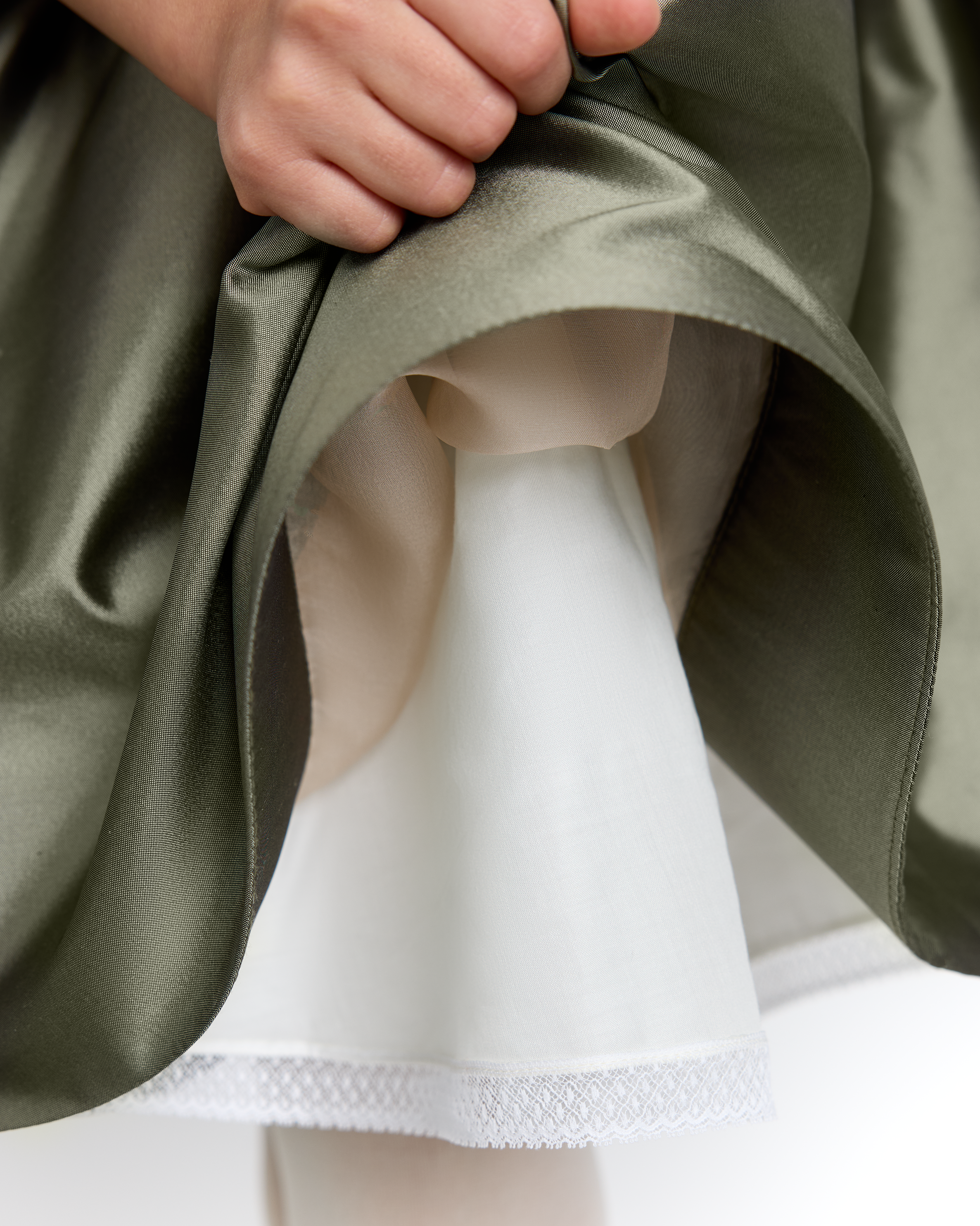 The Charlotte Dress in Deep Lichen