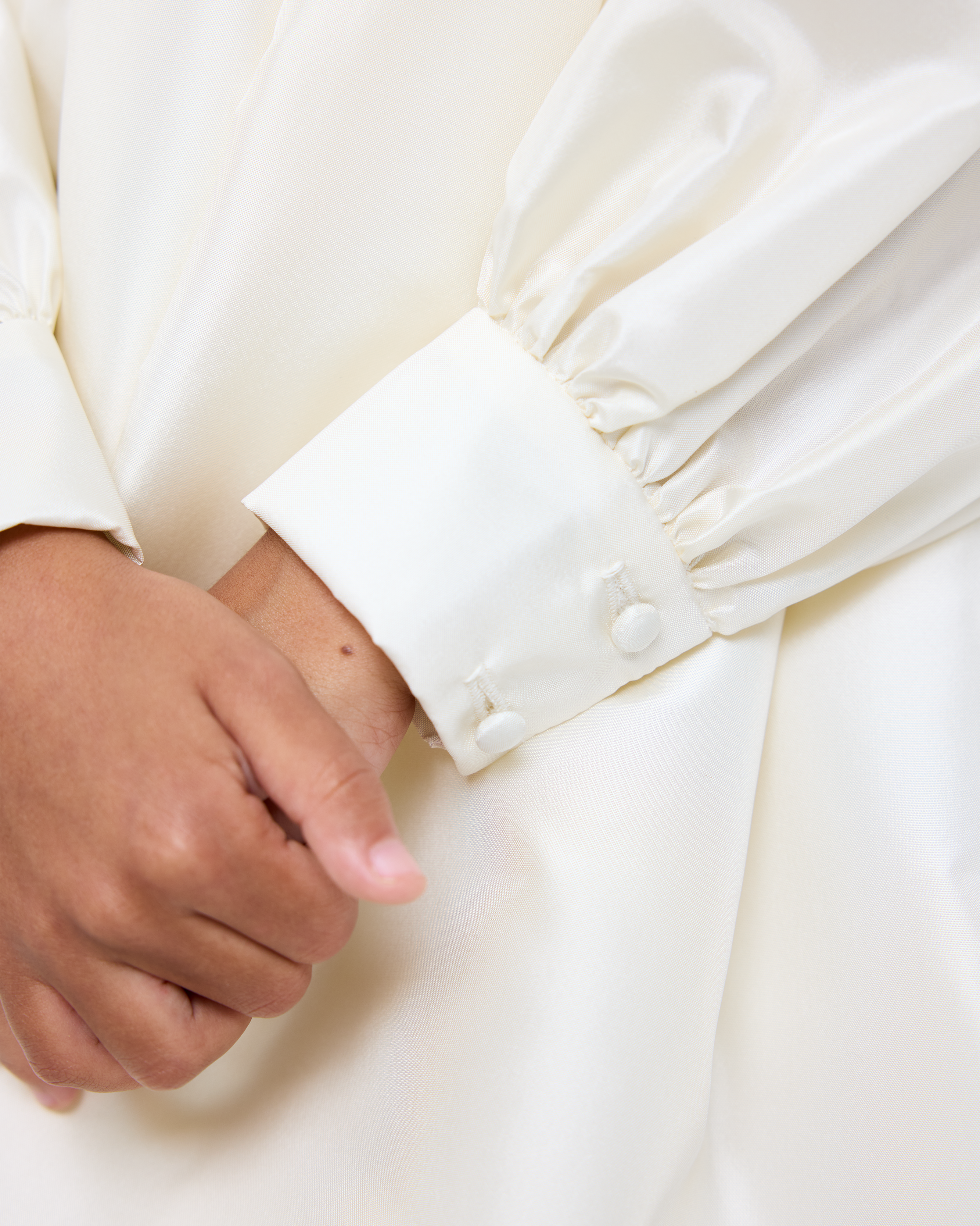 The Lennox Dress In Pearled Ivory