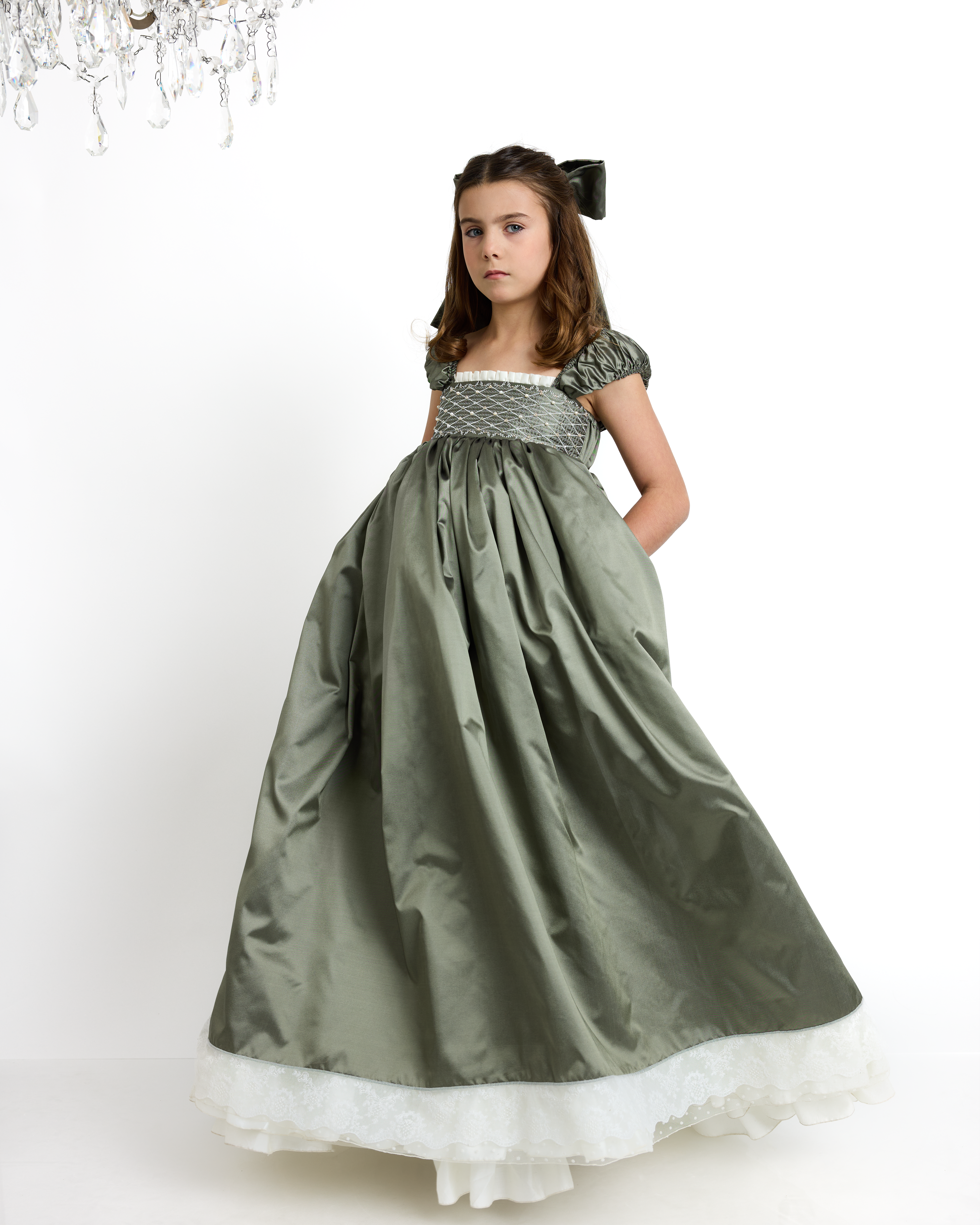 The Princess Dress in Deep Lichen