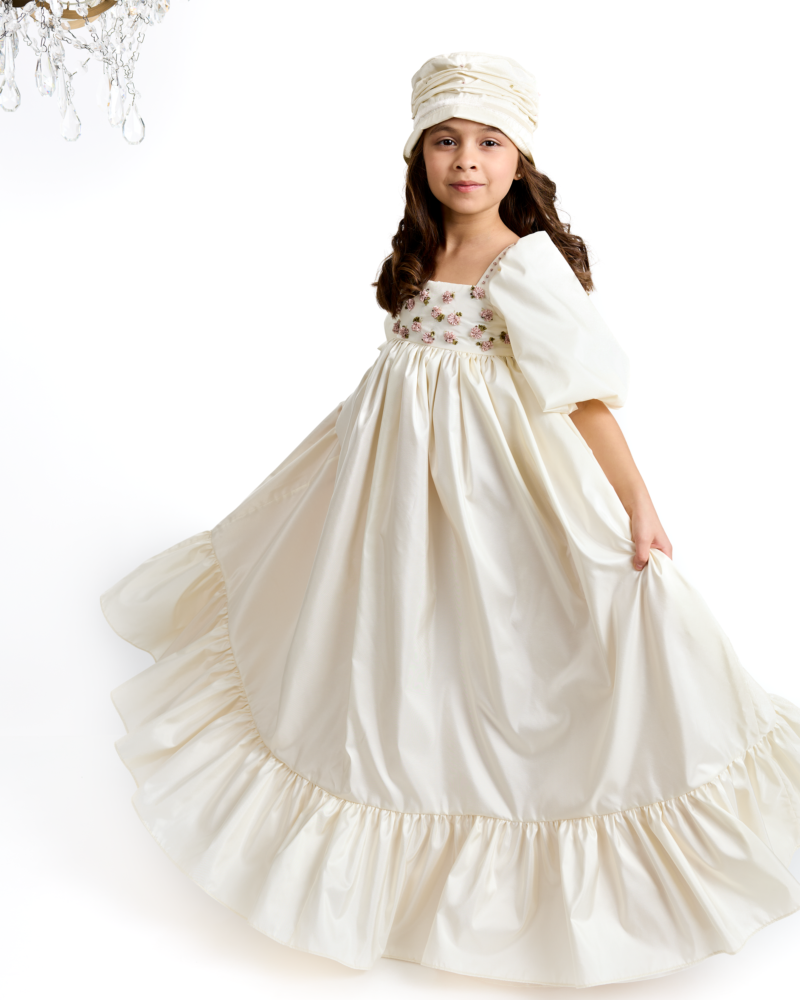 The Puff Dress in Pearled Ivory