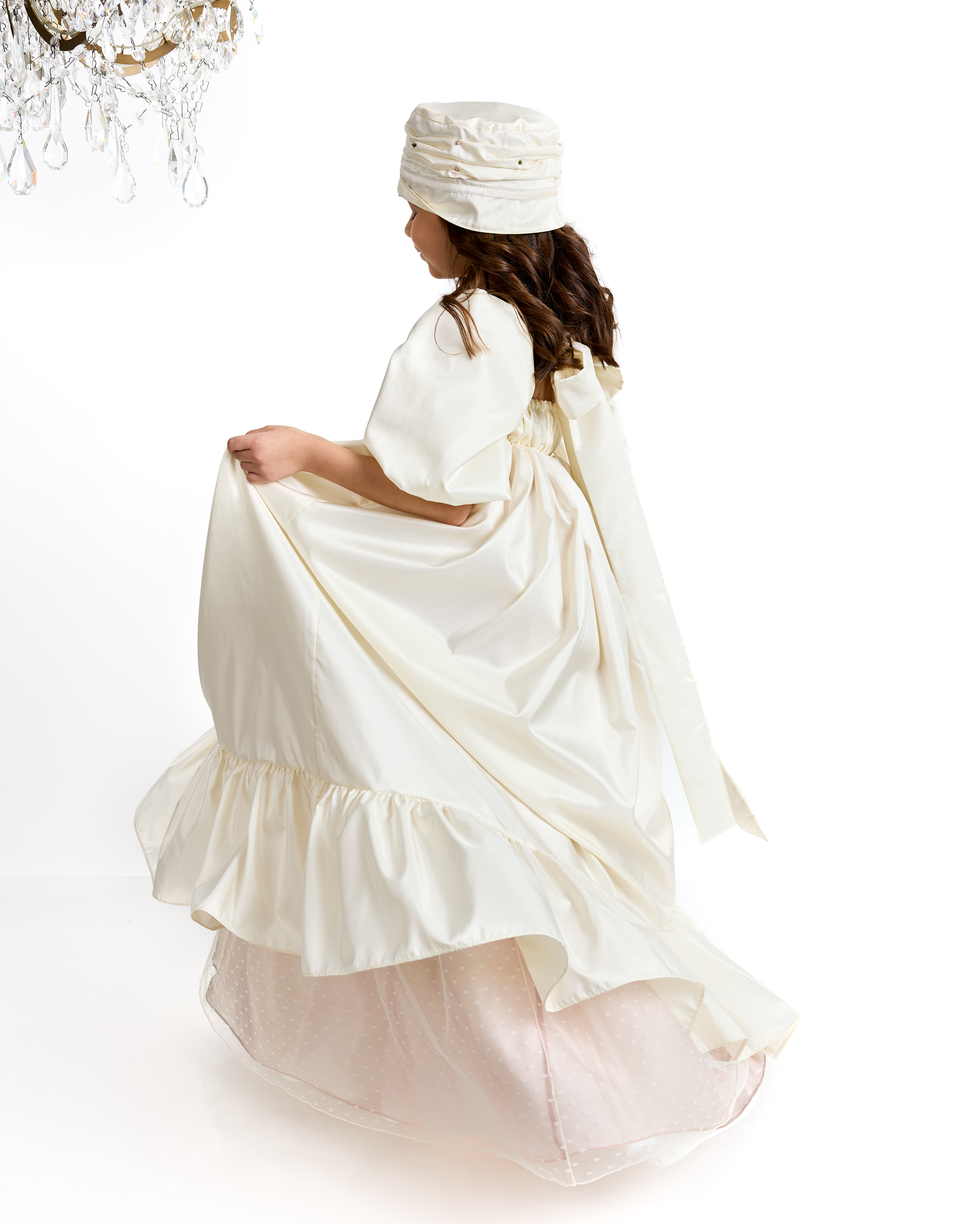The Puff Dress in Pearled Ivory