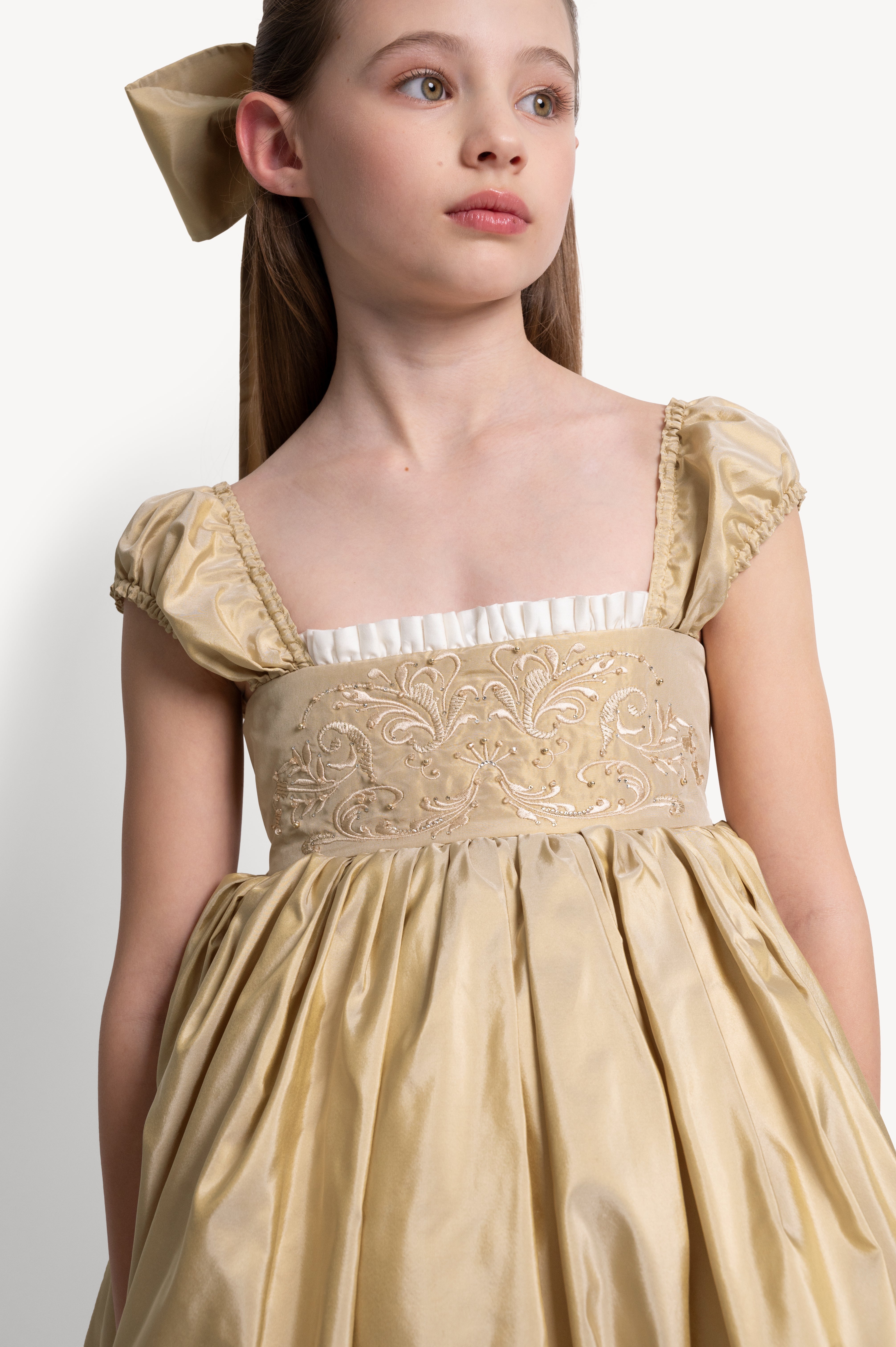 The Princess Dress in Spun Gold