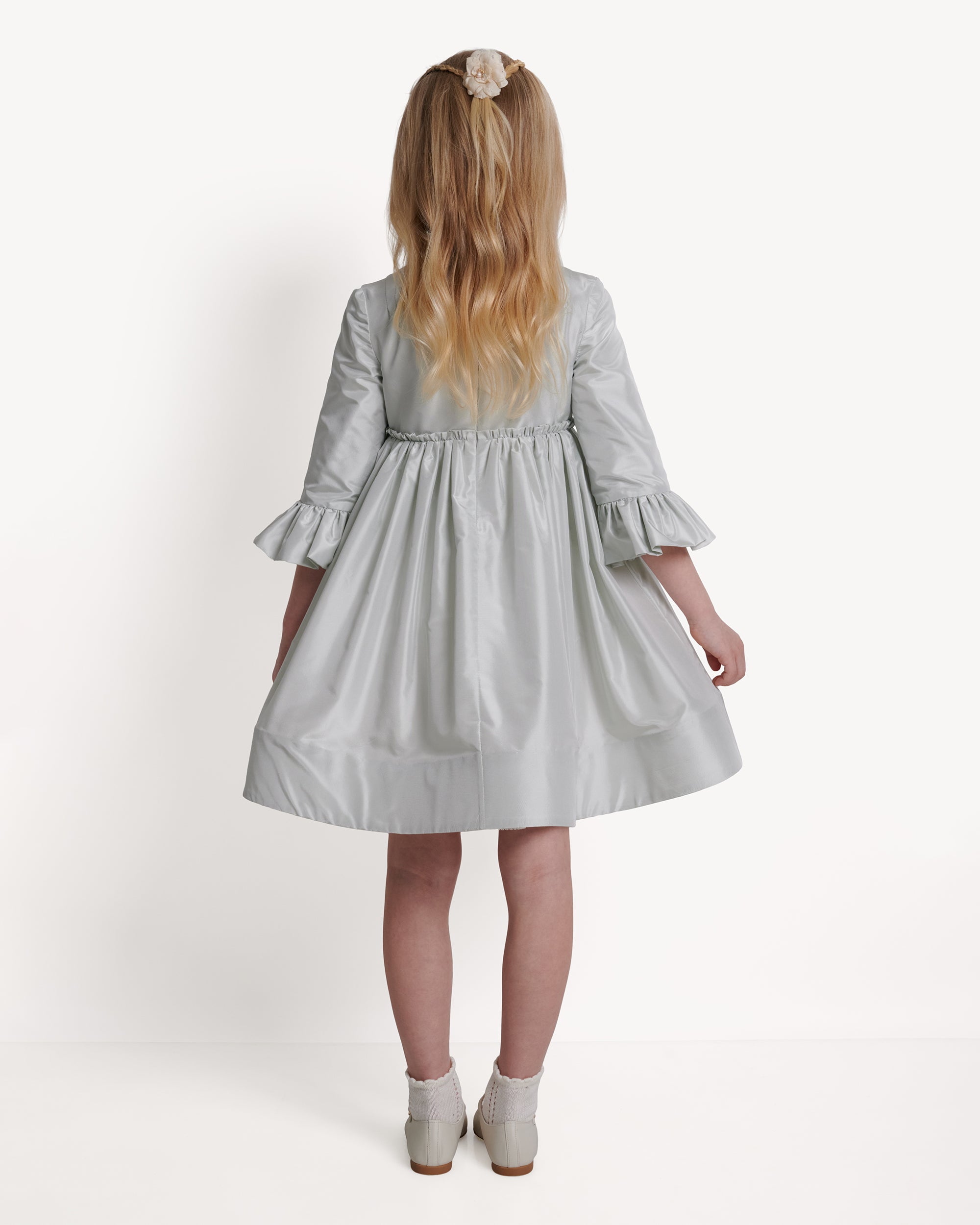 The Charlotte Dress in Blue Fox