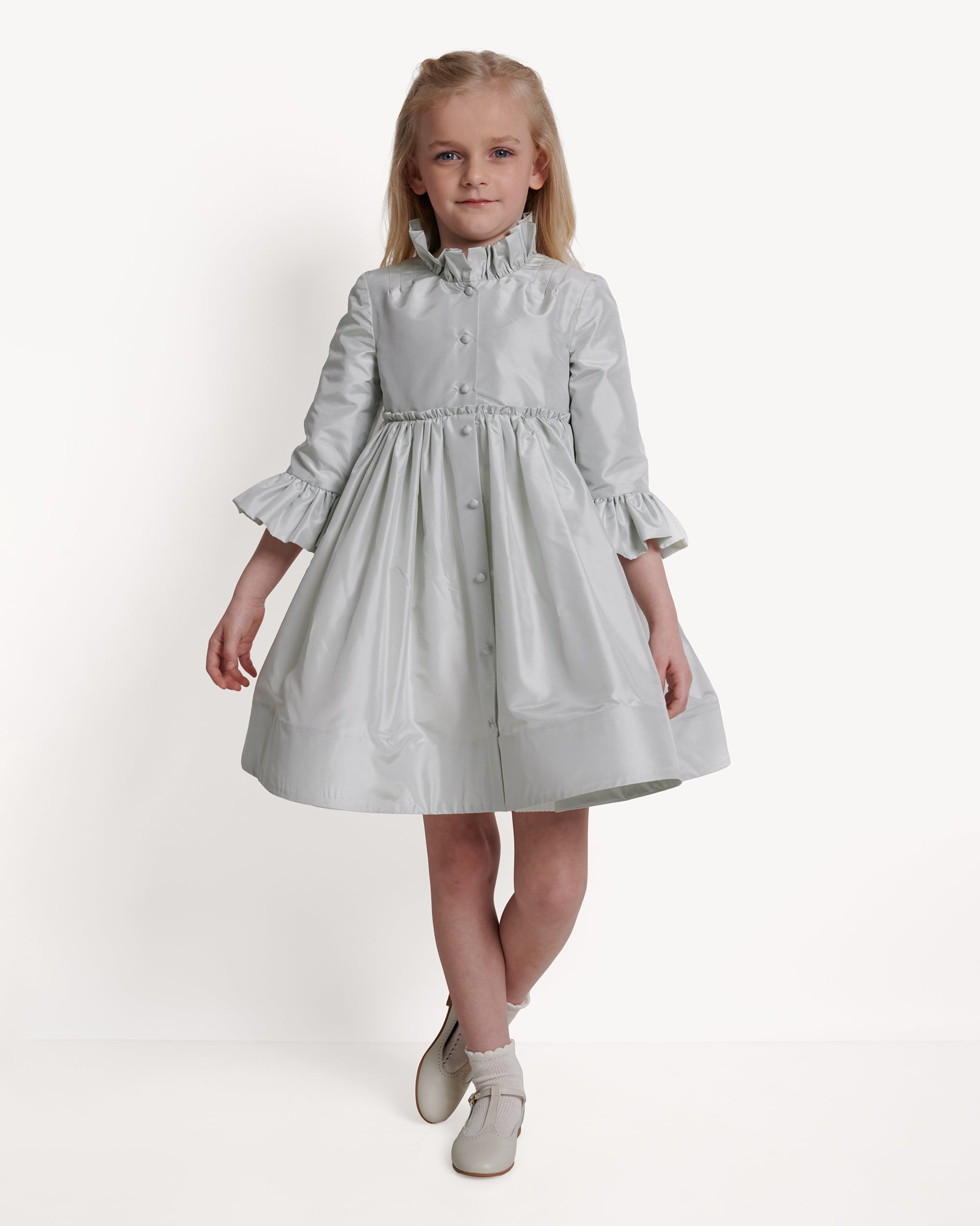 The Charlotte Dress in Blue Fox