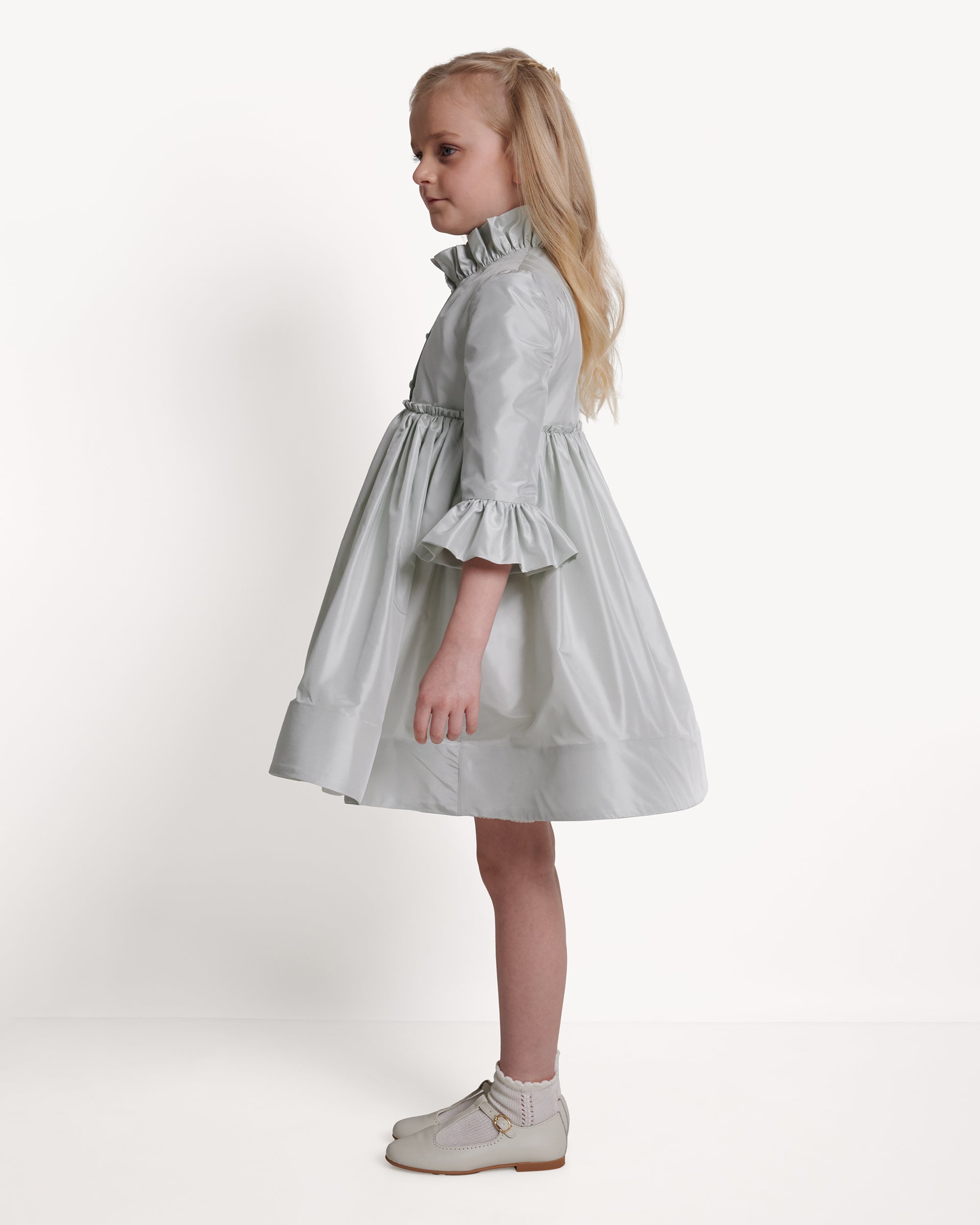 The Charlotte Dress in Blue Fox