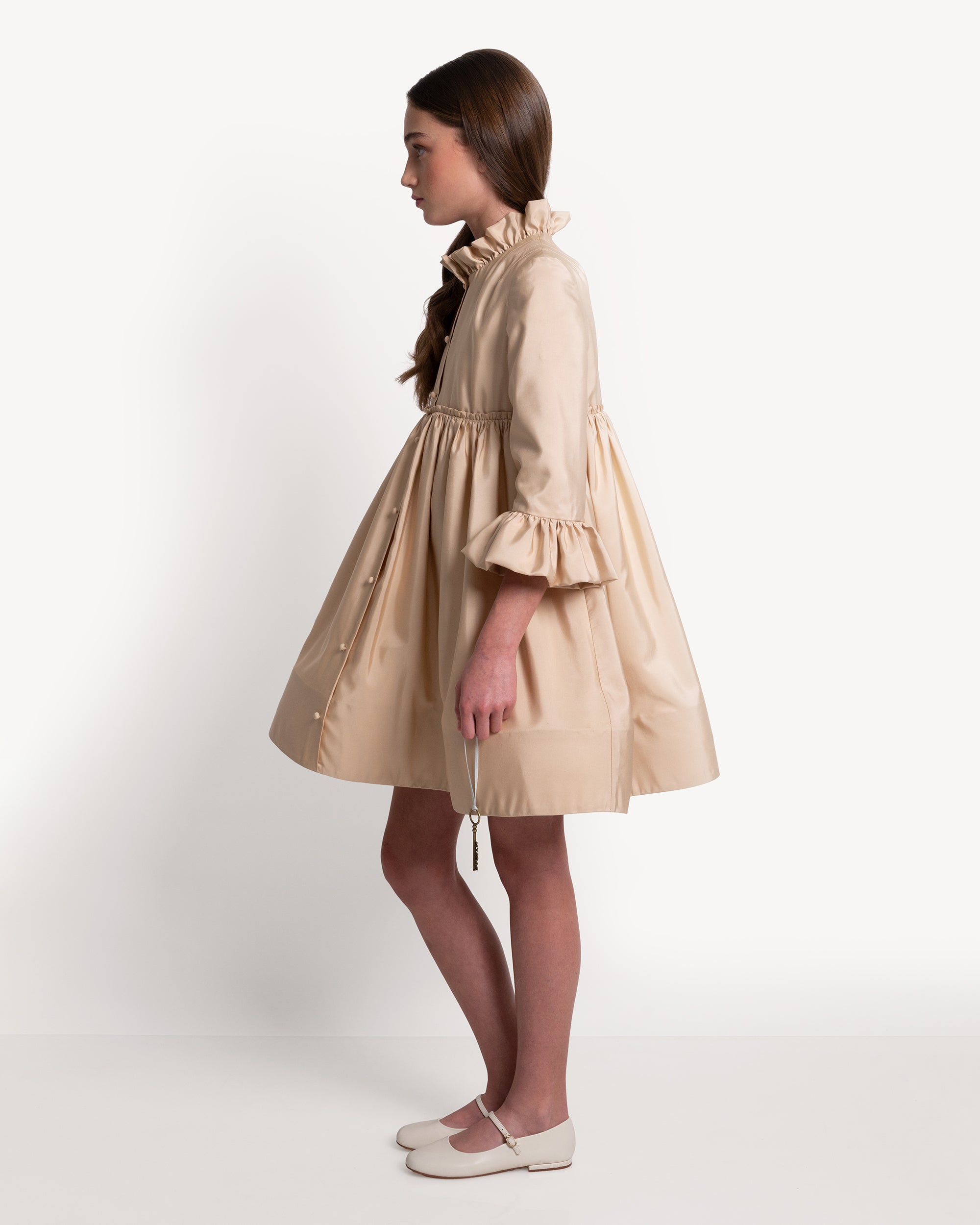 The Charlotte Dress in Latte