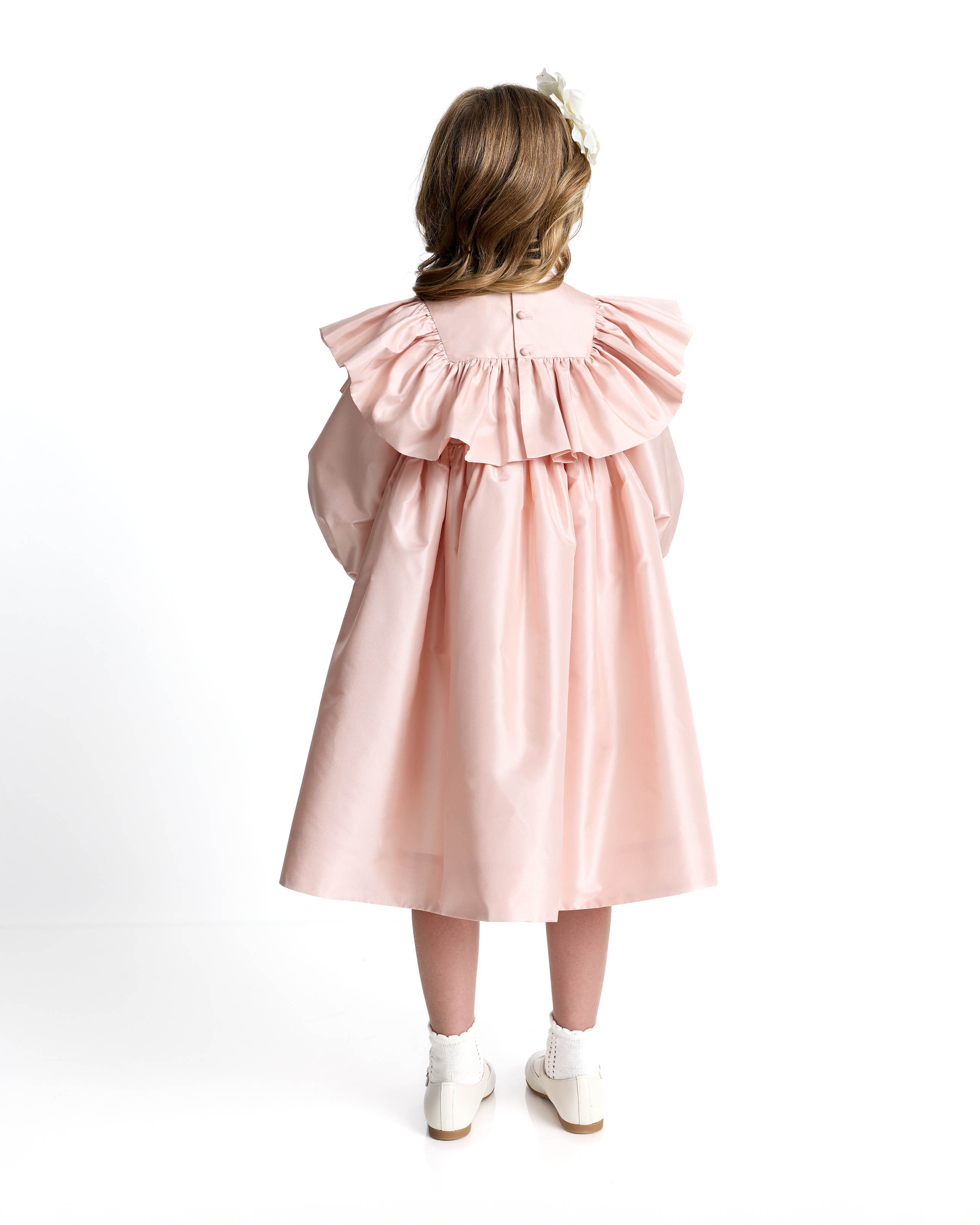 The Lennox Dress in Peach Bisque