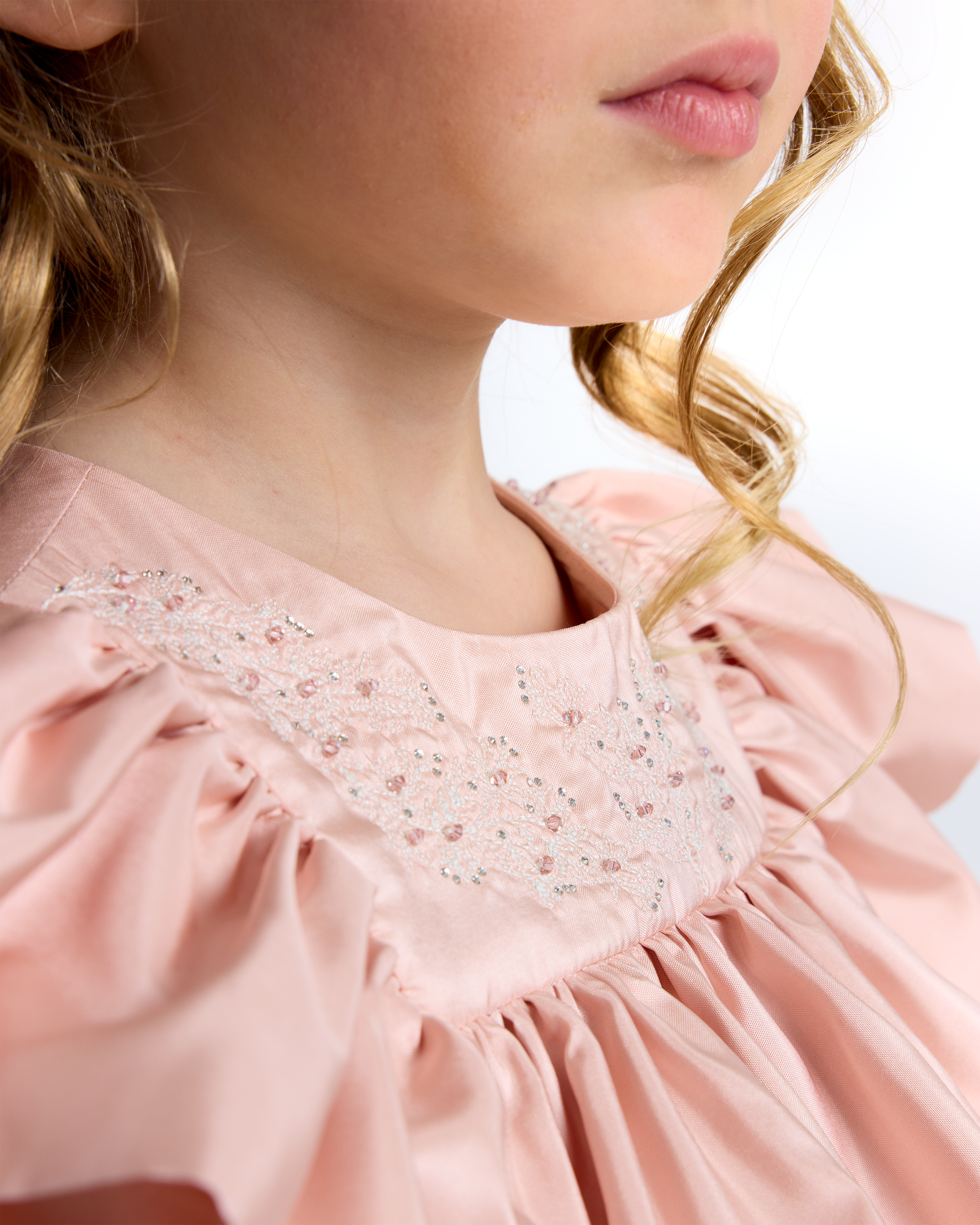 The Lennox Dress in Peach Bisque