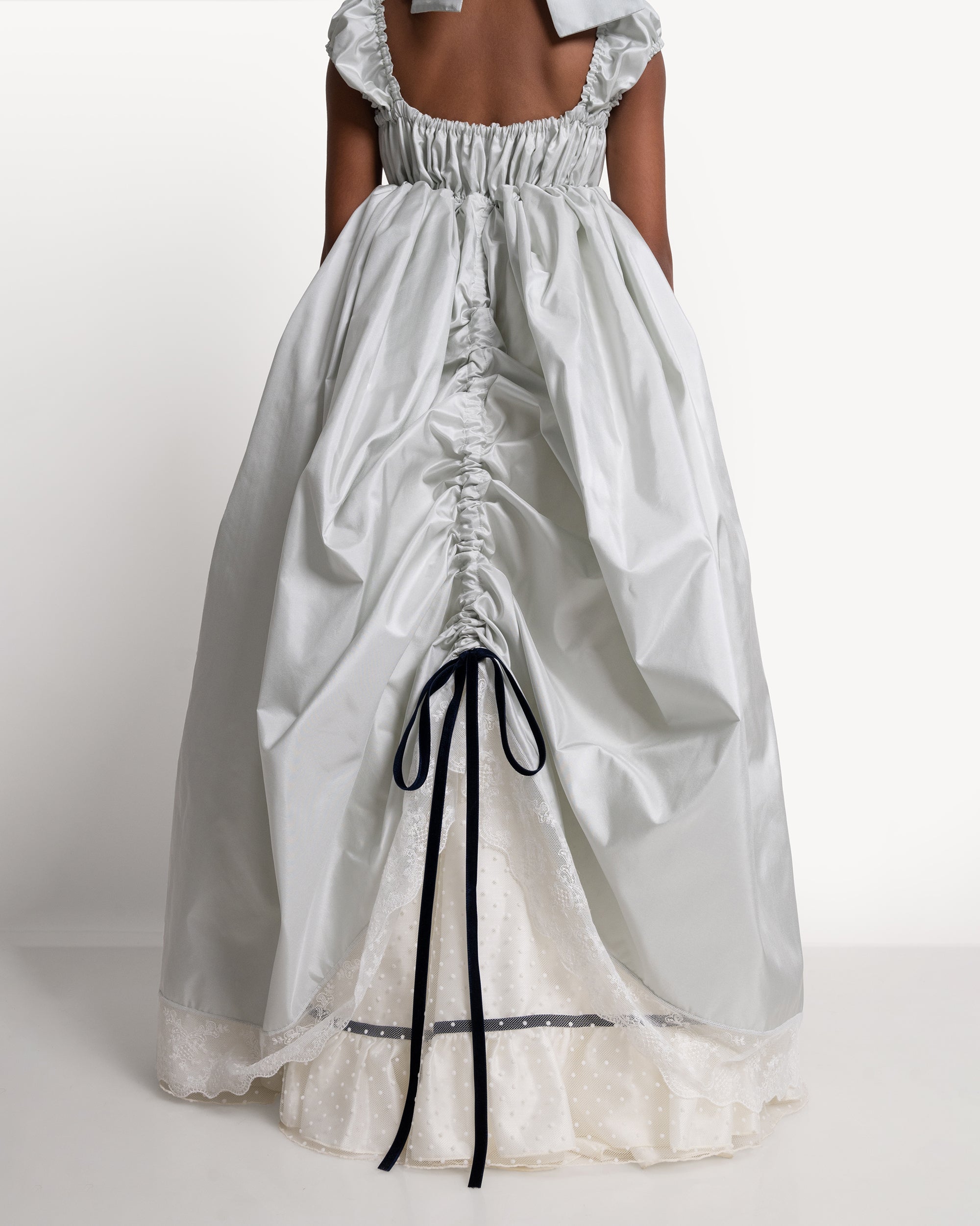 The Princess Dress in Blue Fox