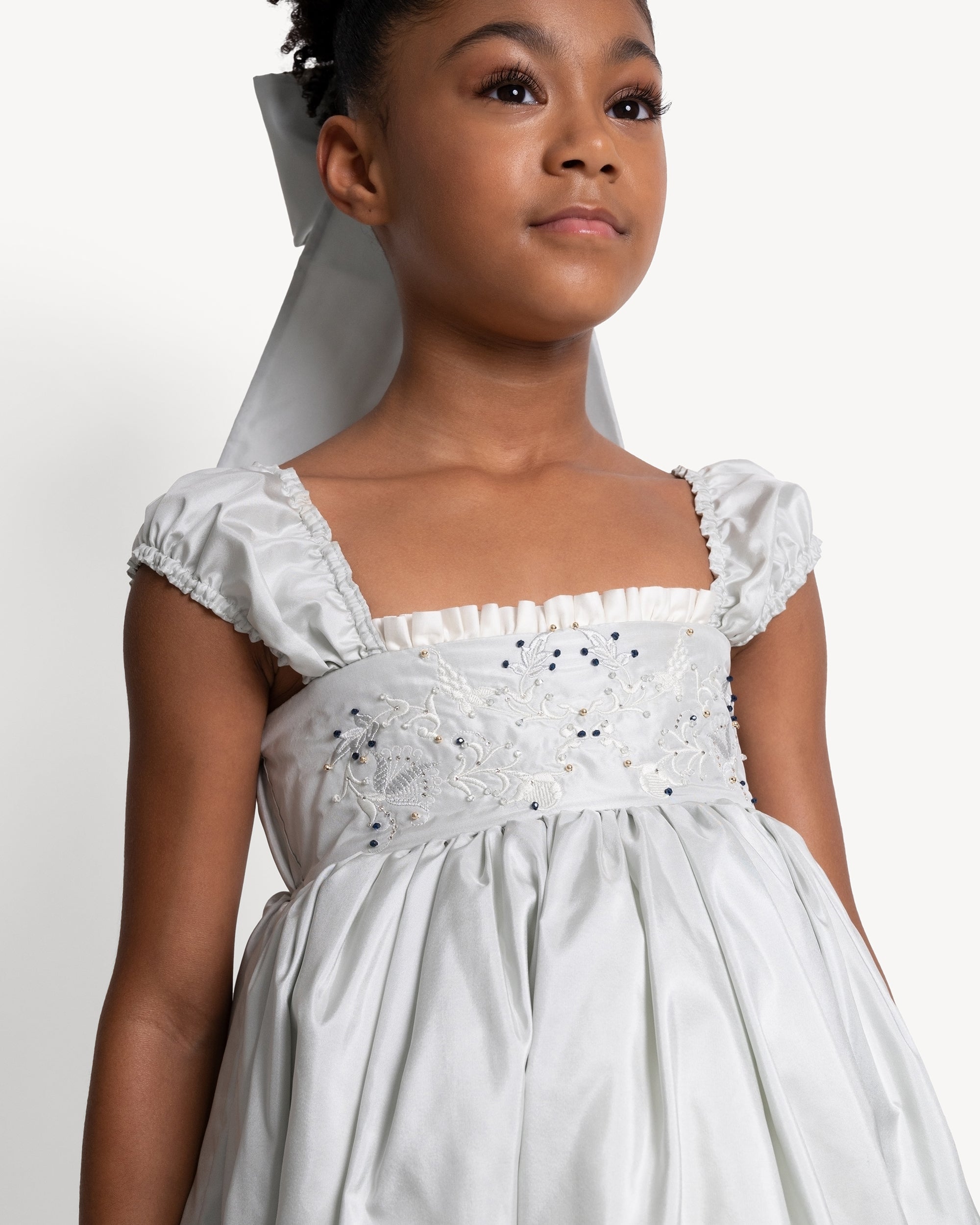 The Princess Dress in Blue Fox