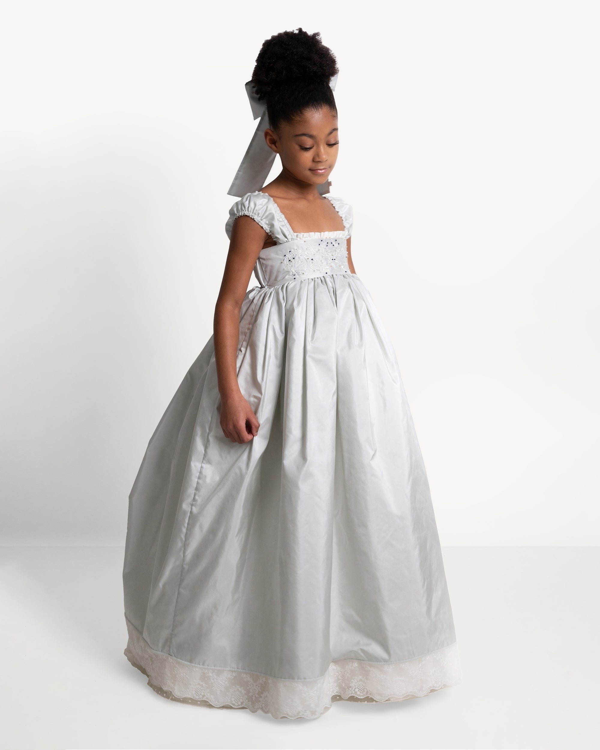 The Princess Dress in Blue Fox