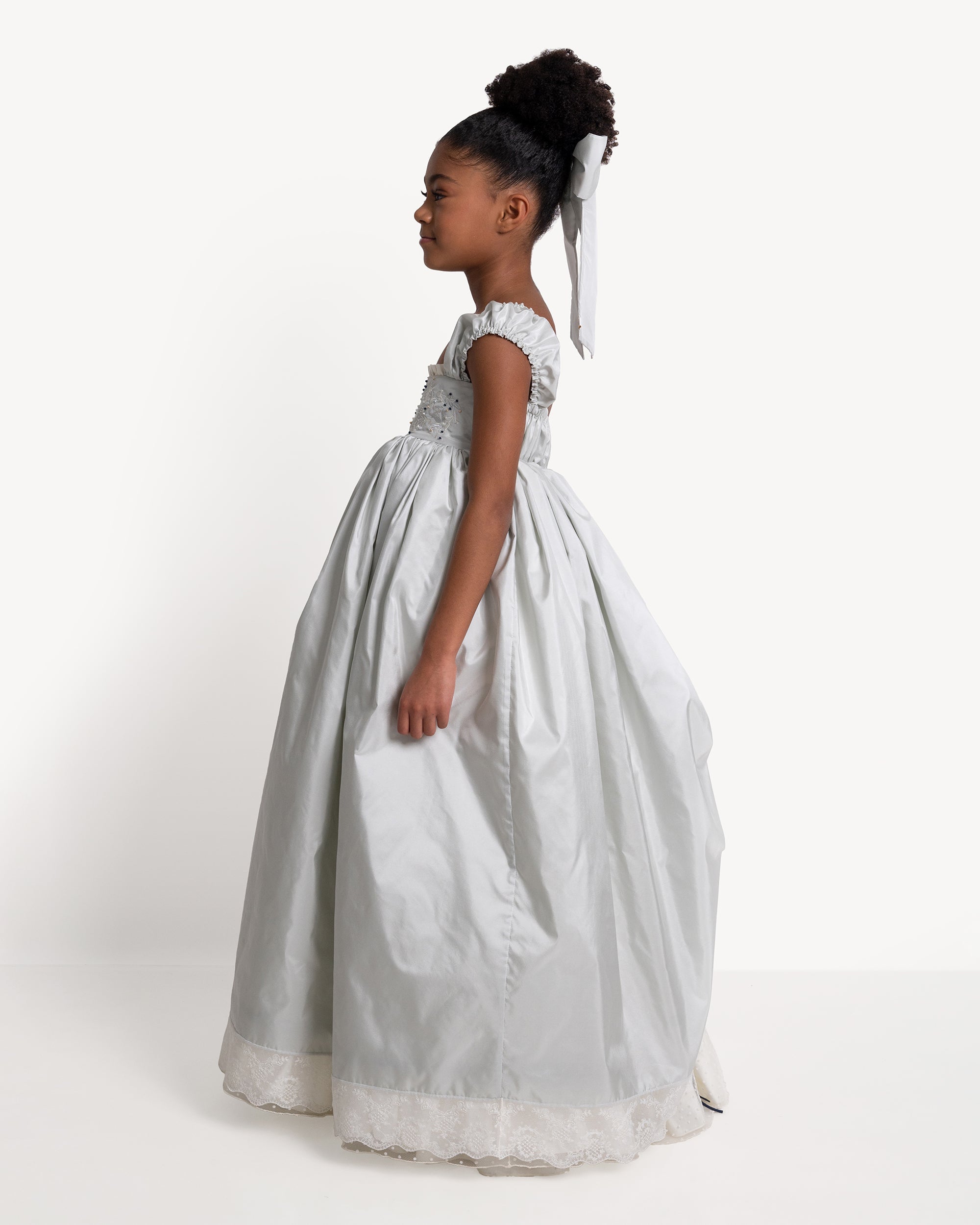 The Princess Dress in Blue Fox