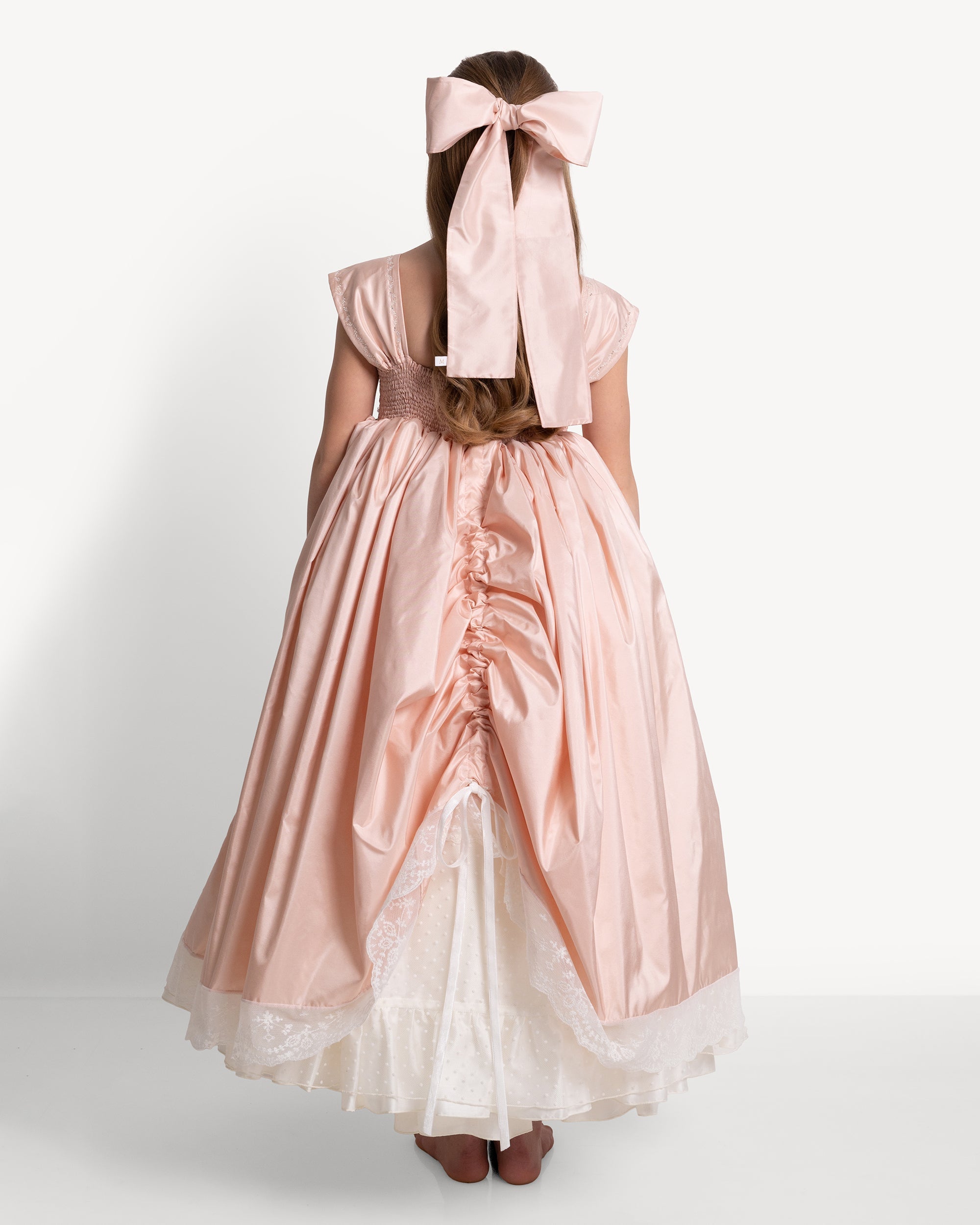 The Tea Dress in Peach Bisque