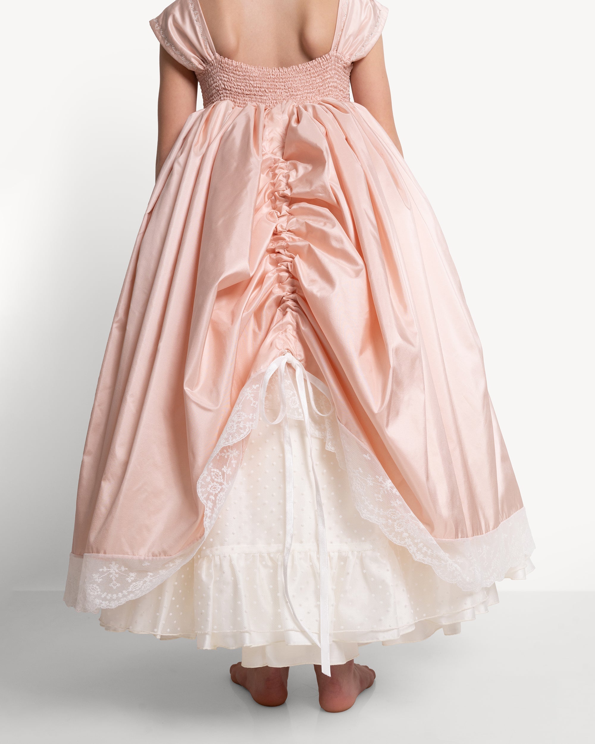 The Tea Dress in Peach Bisque