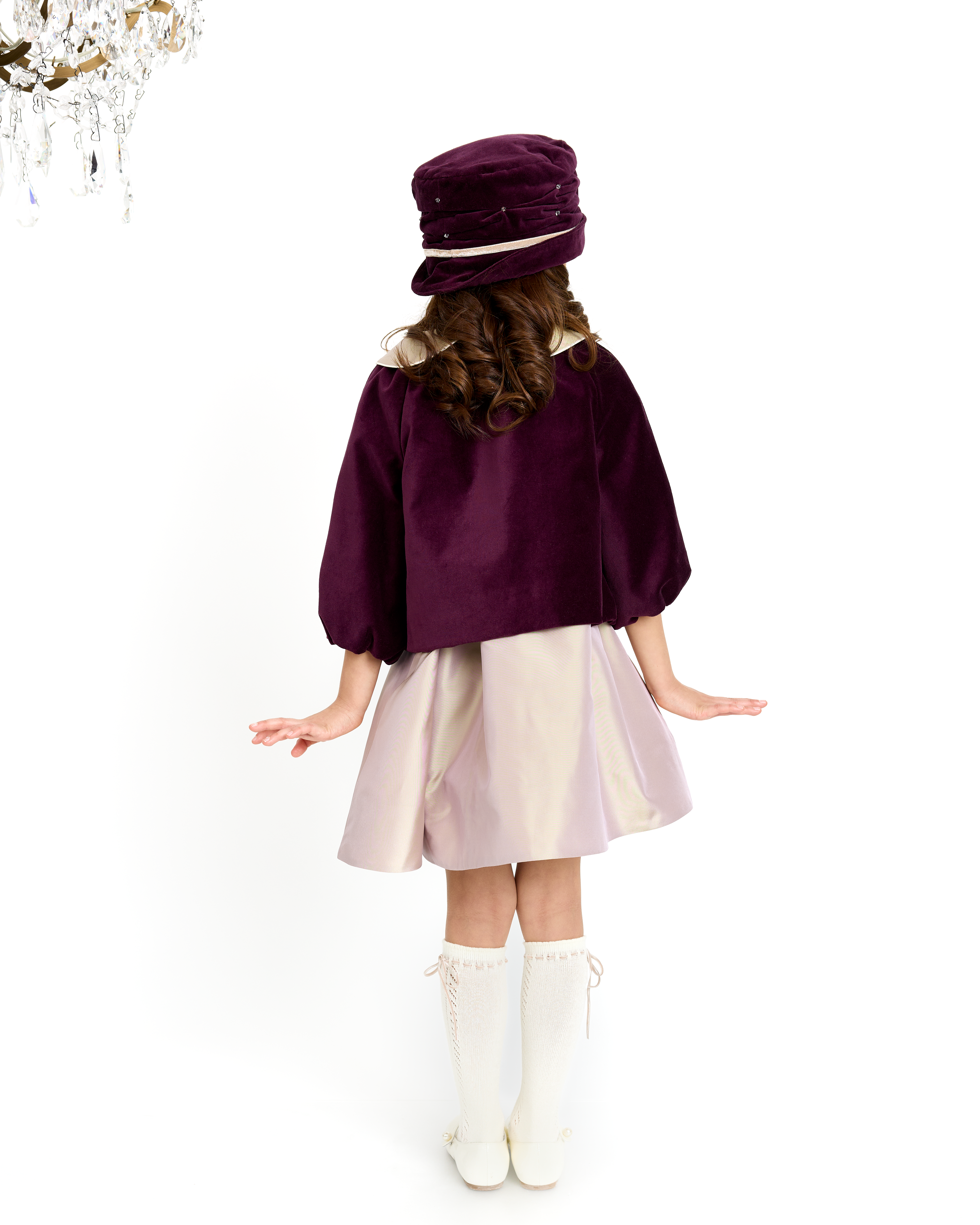 The Elsie Coat in Aubergine