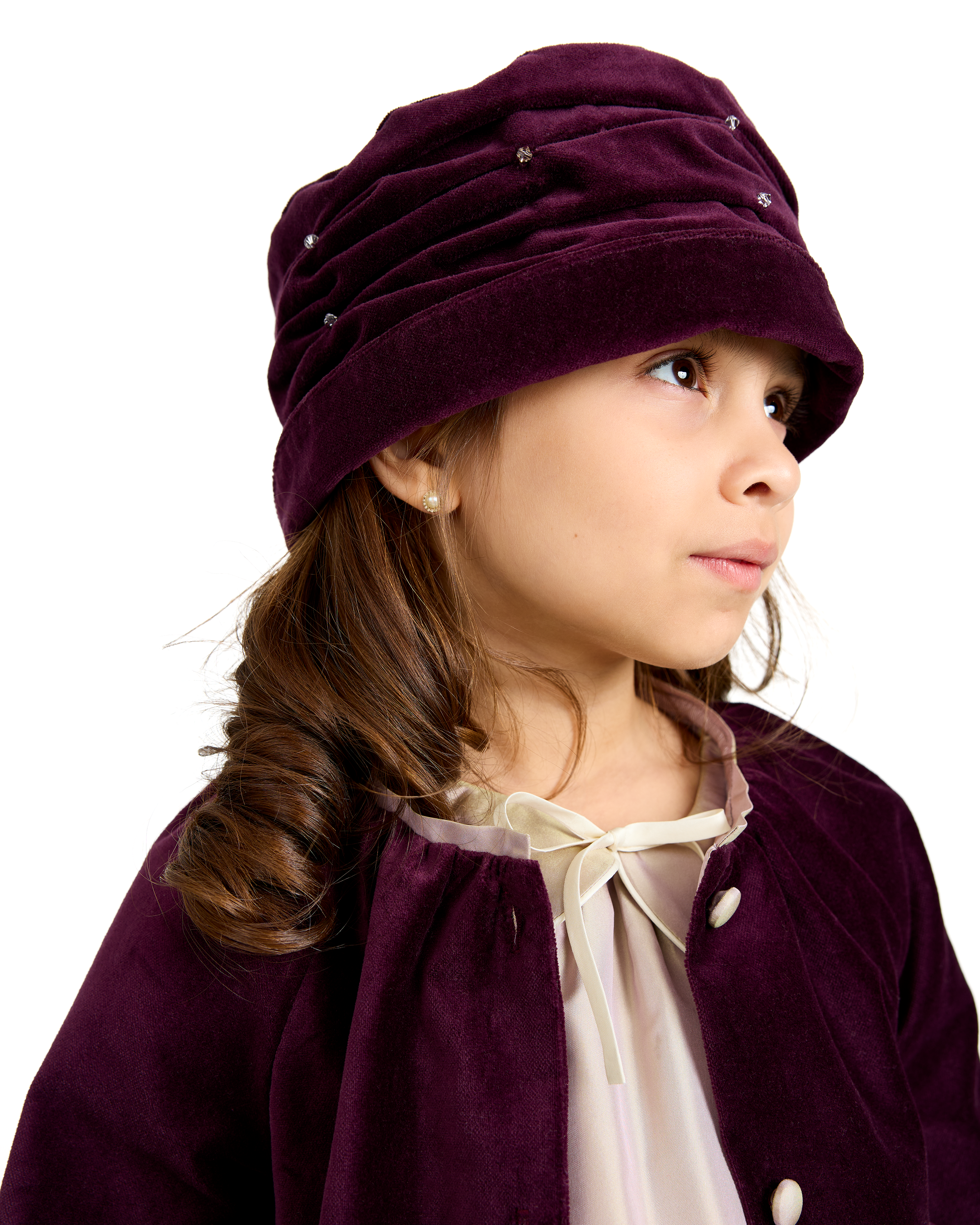 The Duchess Hat in Aubergine