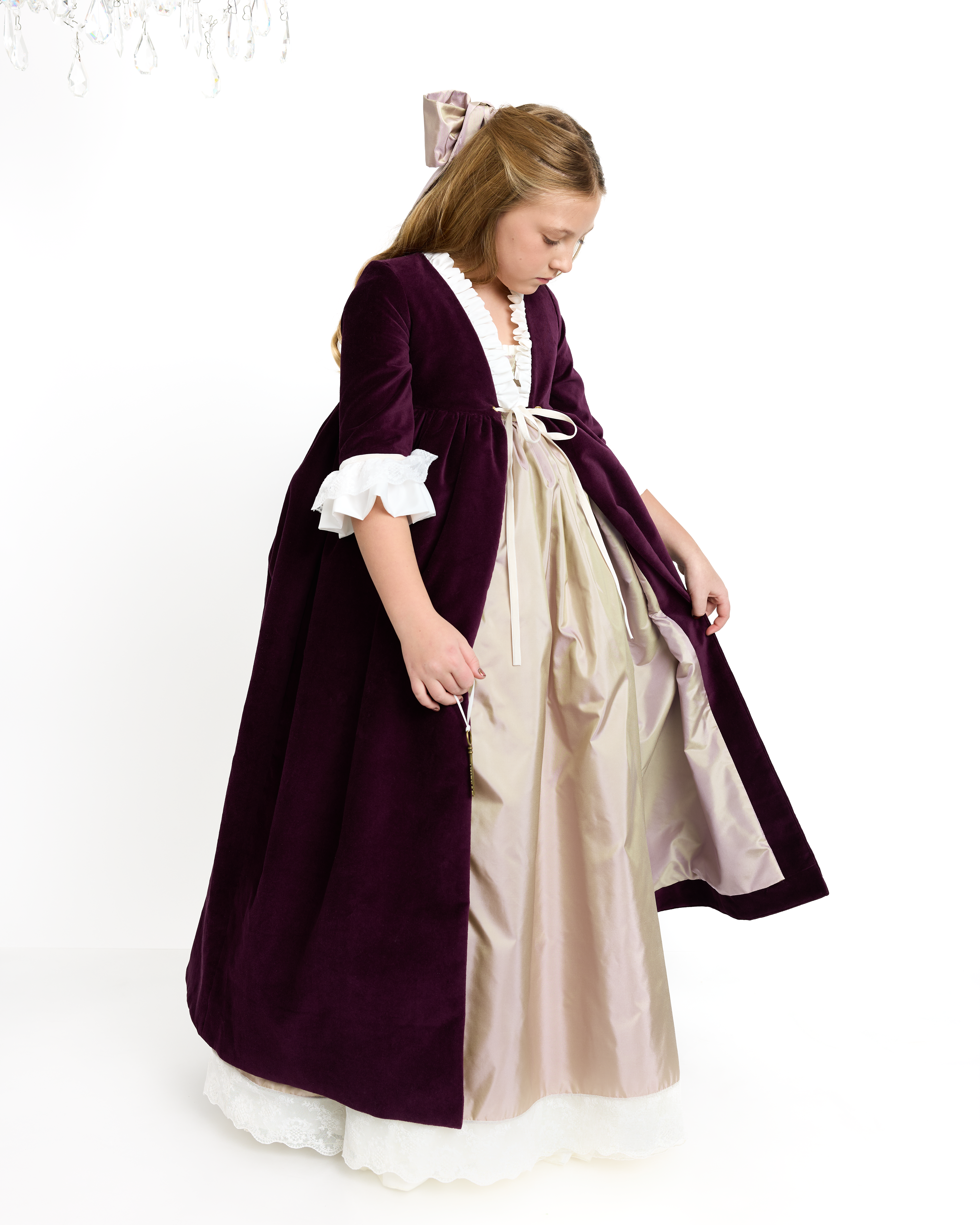 The Princess Coat in Aubergine