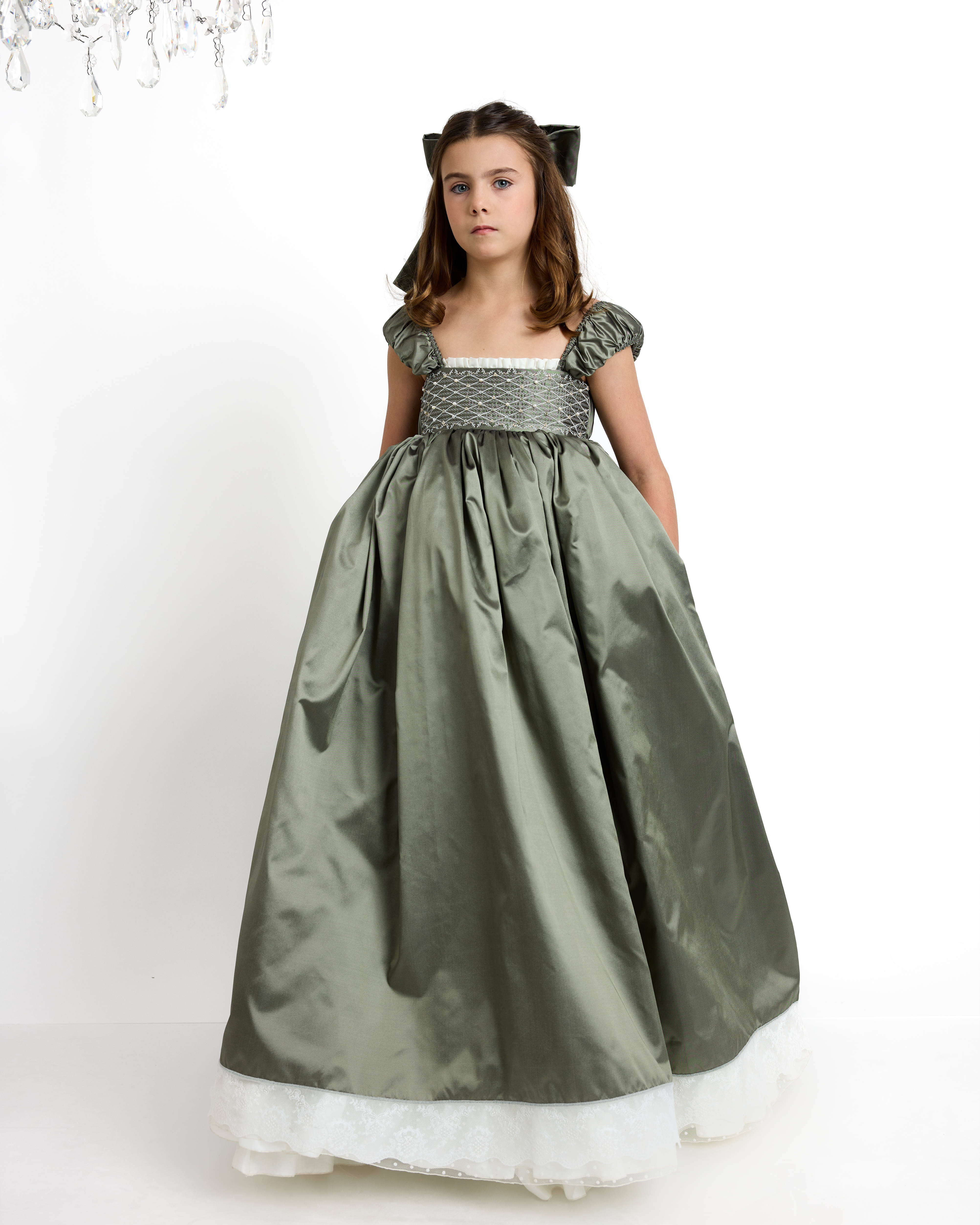 The Princess Dress in Deep Lichen