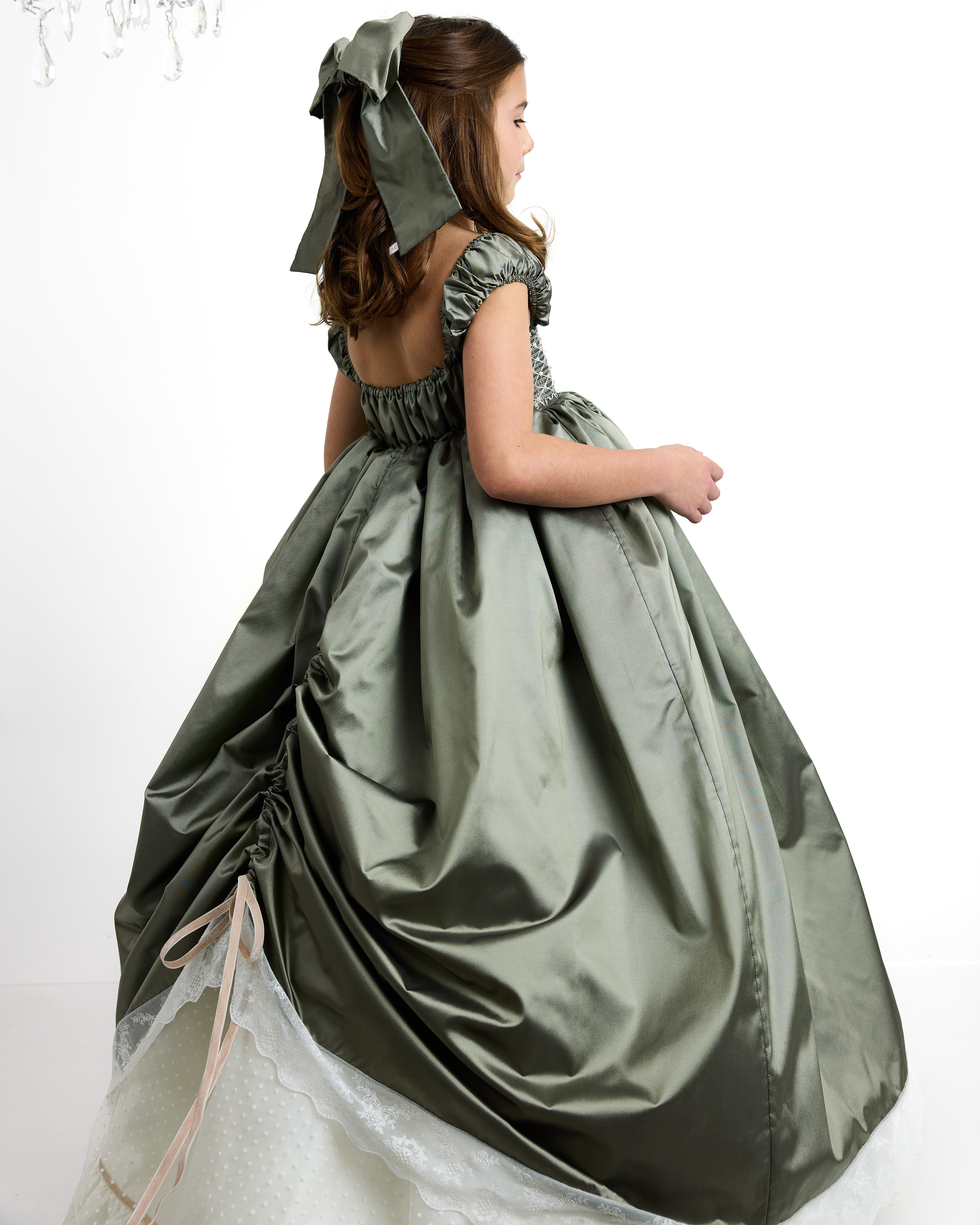 The Princess Dress in Deep Lichen