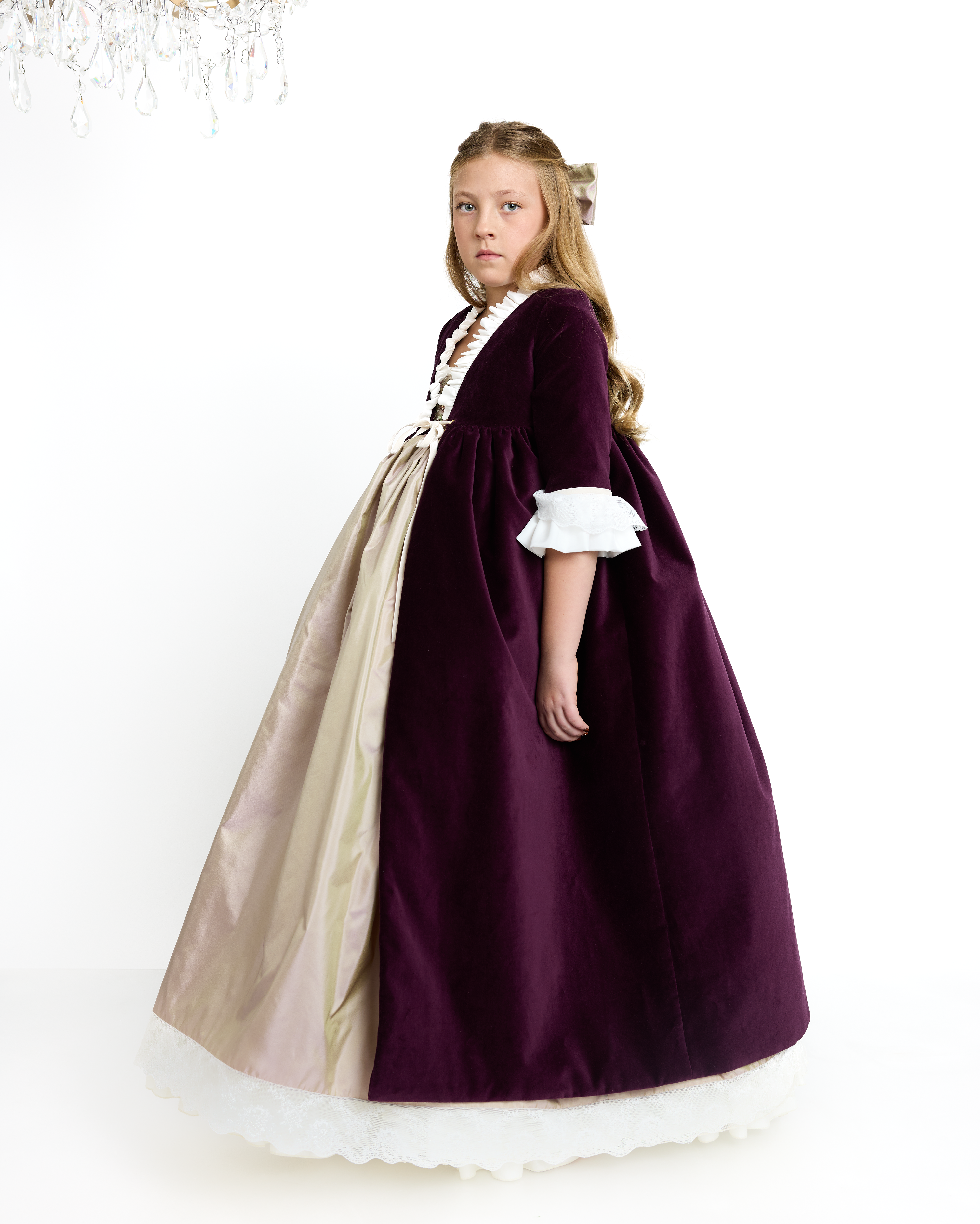 The Princess Coat in Aubergine