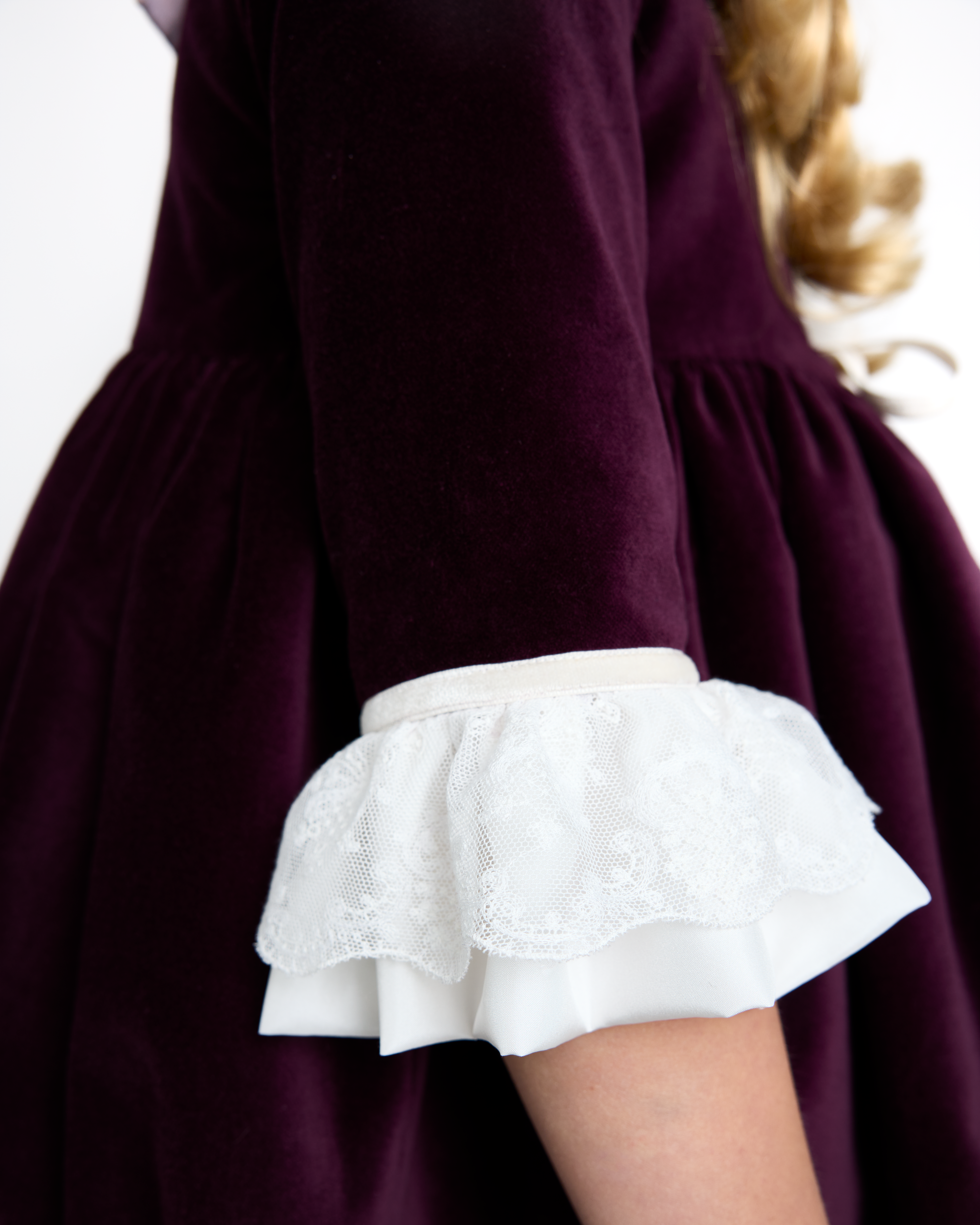 The Princess Coat in Aubergine