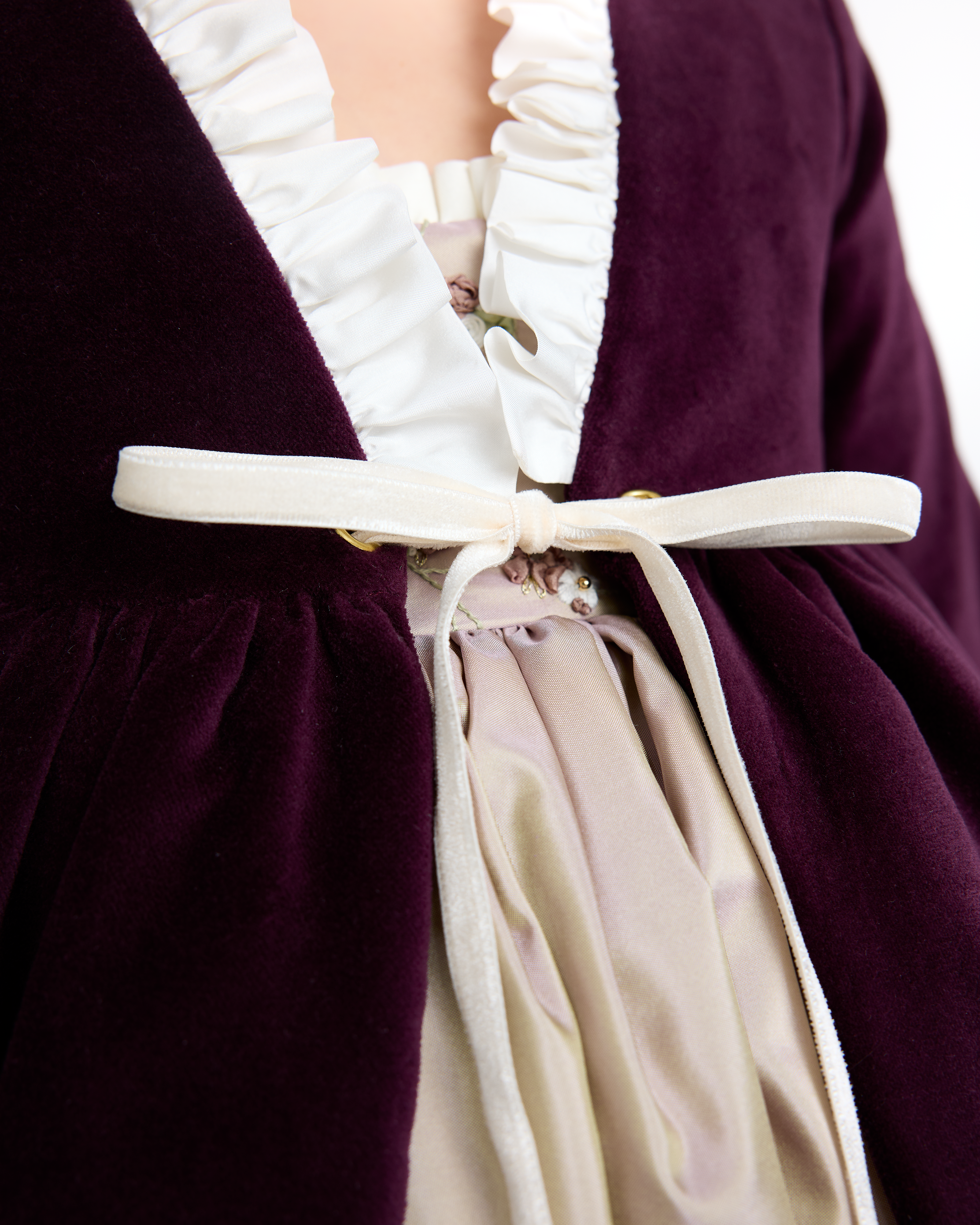 The Princess Coat in Aubergine