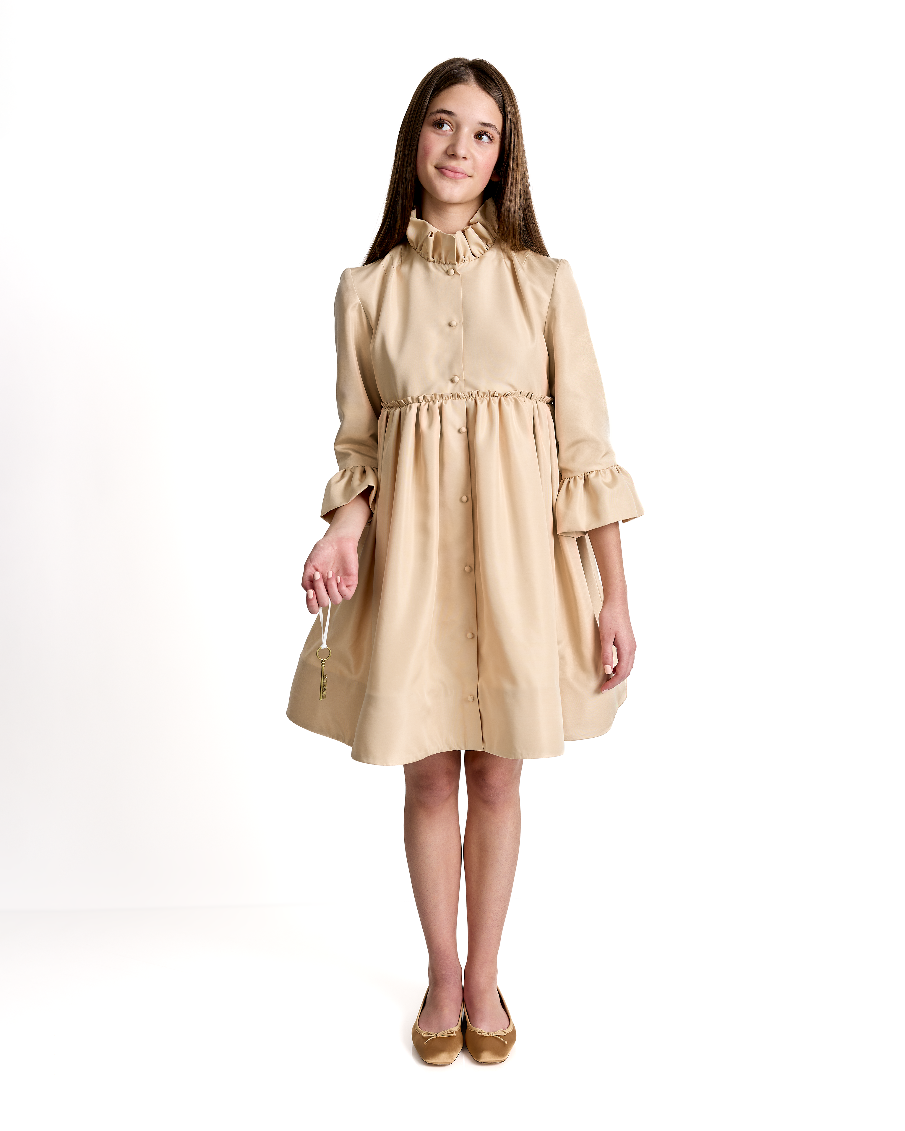 The Charlotte Dress in Latte